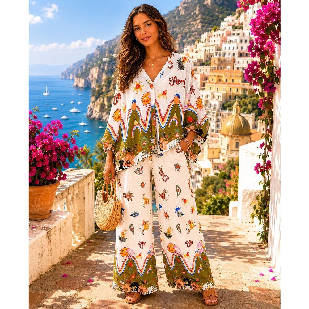 Scandal Italy Mykonos & Ilios Celestial Pant Set